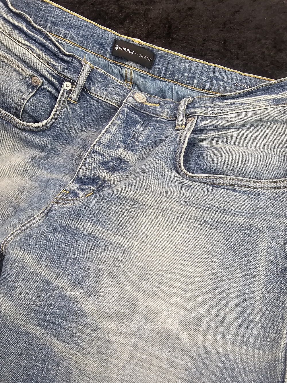 Ralph Lauren Purple Label Light Blue Washed Straight Jeans